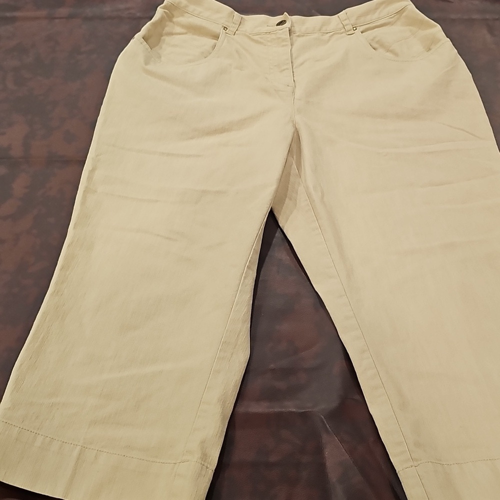 N Cream Colored Jeans Christopher & Banks Sz 10